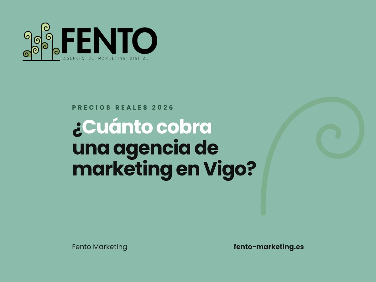 Portada del artículo «¿Cuánto cobra una agencia de marketing digital en Vigo? Precios reales 2026» de Fento Marketing