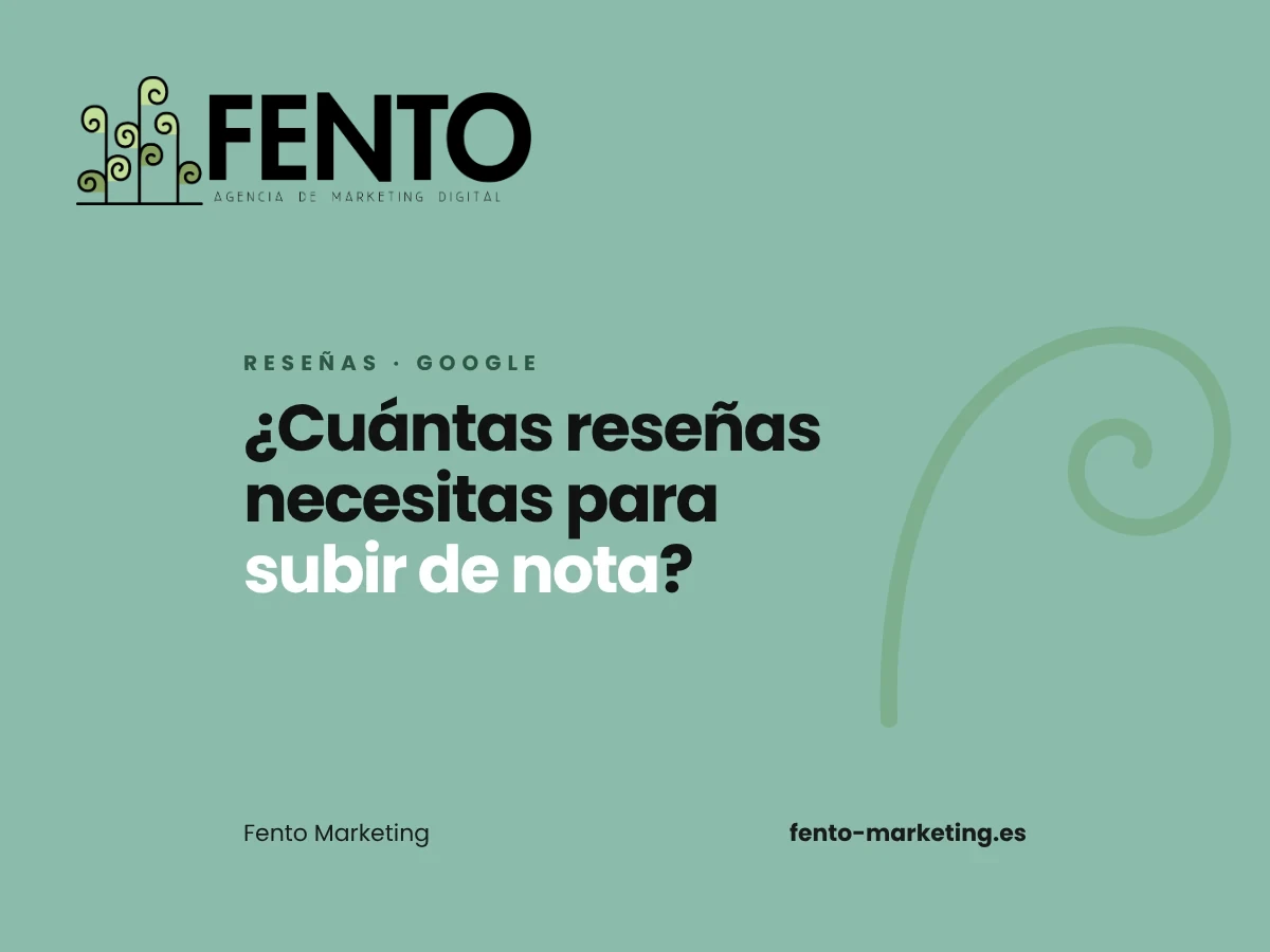 Portada del artículo «Cómo funcionan las reseñas de Google: cálculo, bajadas y cuántas necesitas para subir de nota» de Fento Marketing