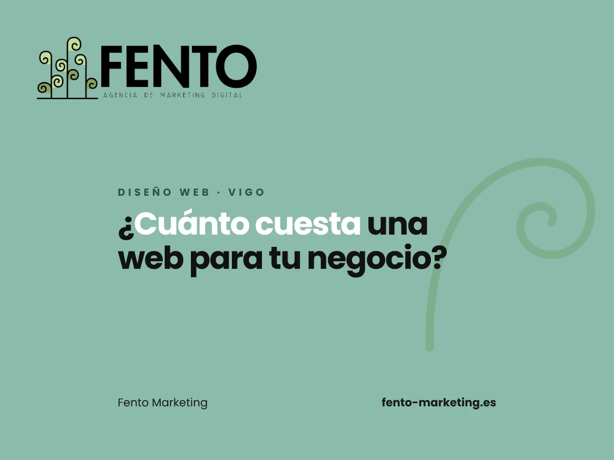 Portada del artículo «¿Cuánto cuesta una página web para un negocio local en Vigo?» de Fento Marketing
